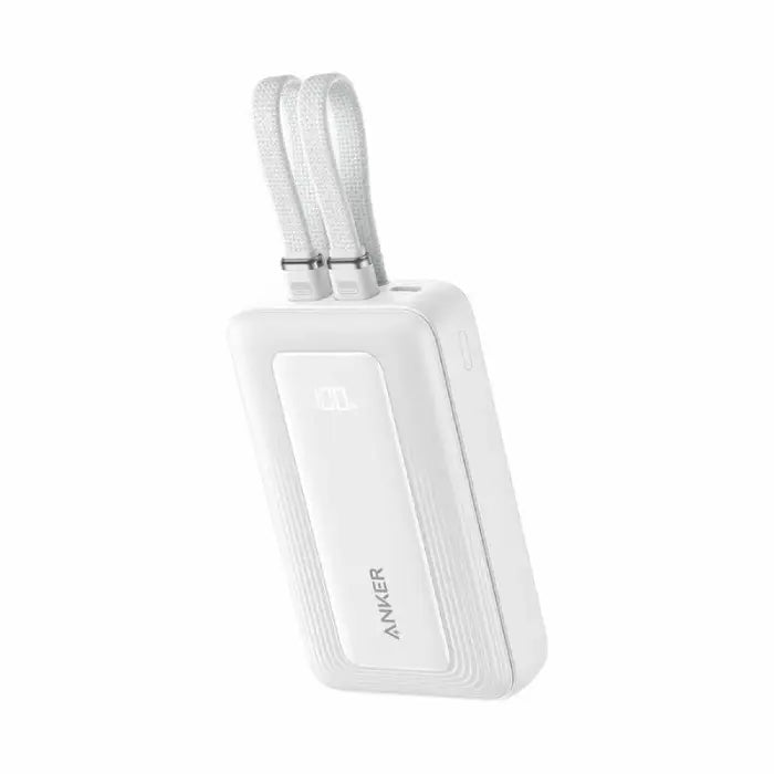 باور بانك Anker Zolo بسعة 10,000 مللي أمبير – شحن سريع 35 واط مع كابلي USB-C مدمجين