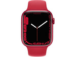 ساعة Apple Watch Series 7 (GPS) مقاس 45 مم – هيكل ألومنيوم أحمر مع سوار رياضي مماثل
