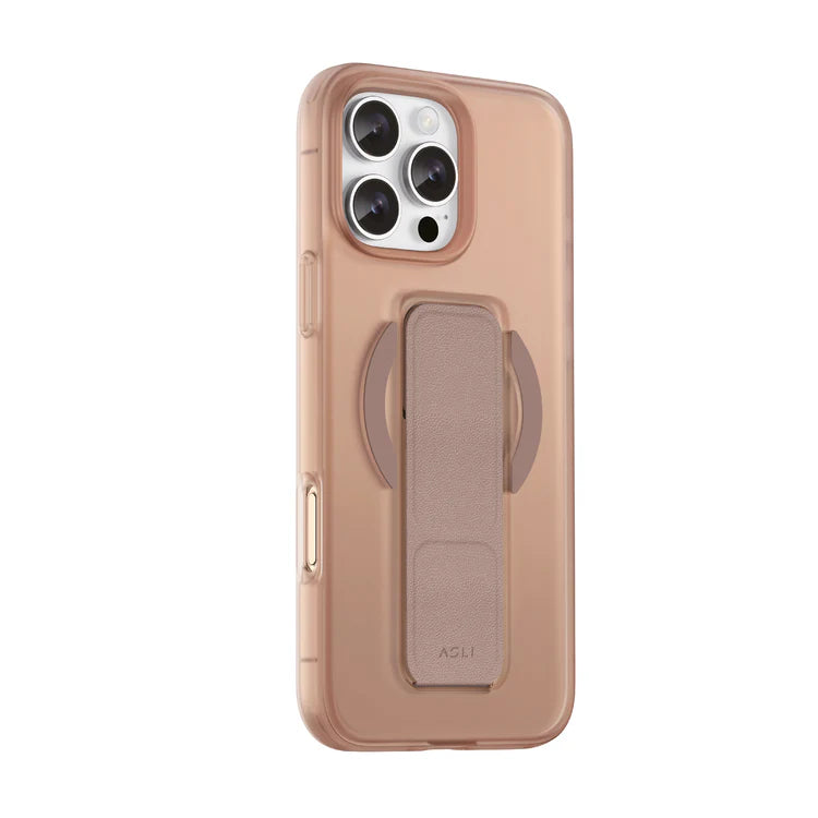 Asli Global Gravitas iPhone 16 Pro Max MagLeather MagSafe With Grip & Stand Case