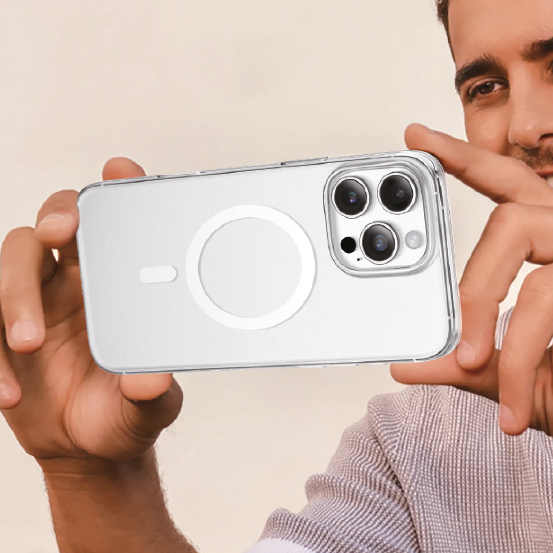 Asli Global Gravitas iPhone 16 Pro Max Clear MagSafe Slim Case | Transparent