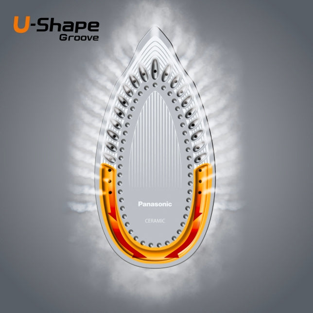 مكواة بخار باناسونيك 2300 واط – تيتانيوم | أخضر