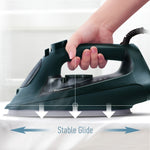 مكواة بخار باناسونيك بقوة 2400 واط مع قاعدة كبيرة