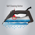 مكواة بخار باناسونيك بقوة 2400 واط مع قاعدة كبيرة