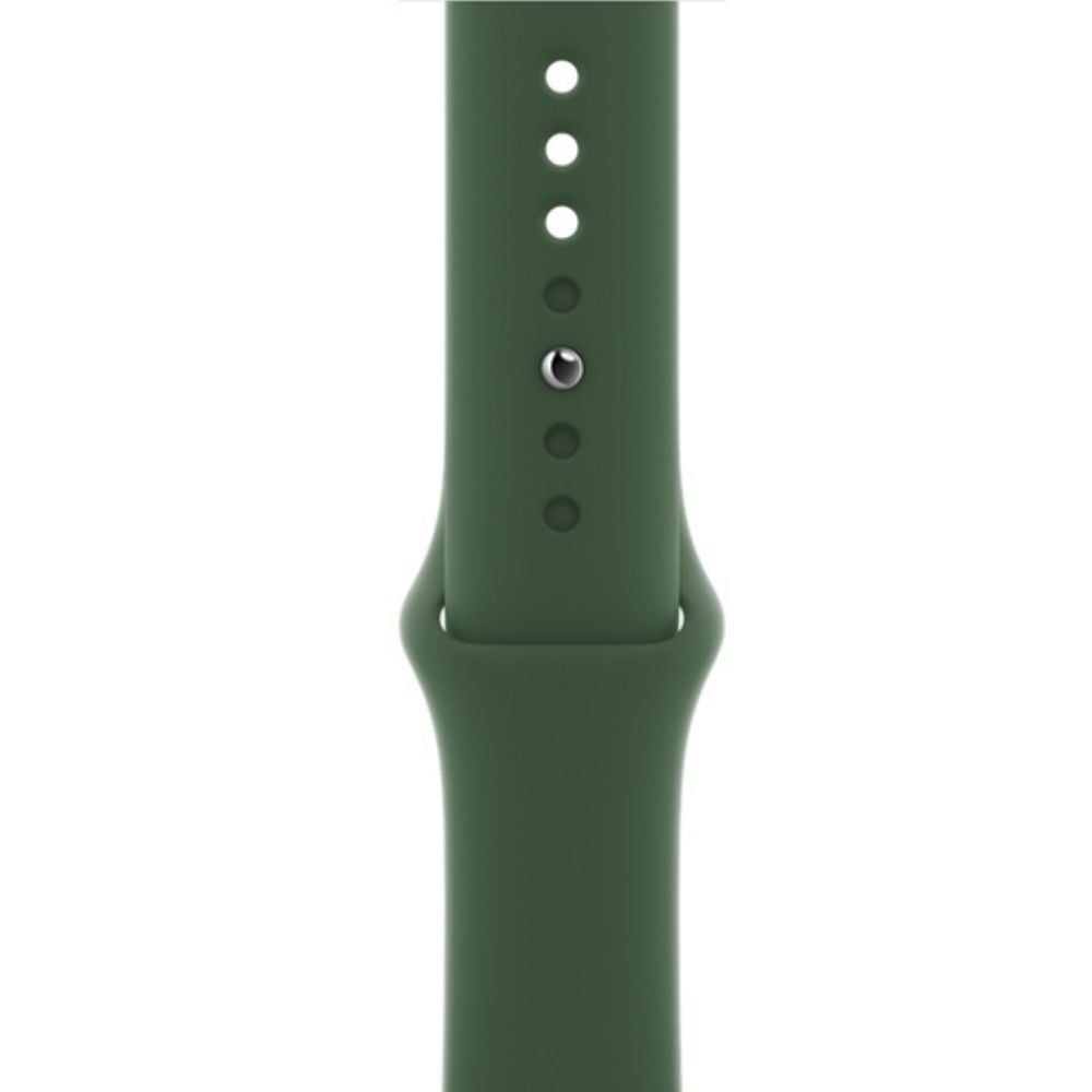 Apple Watch Series 7 GPS, 45mm Green Aluminium Case with Clover Sport Band - Regular