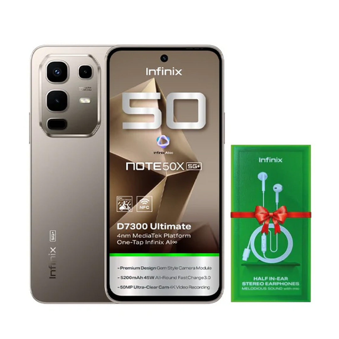 إنفينيكس Note 50X بسعة 256 جيجابايت - 8 جيجا رام 5G+ | تيتانيوم رمادي