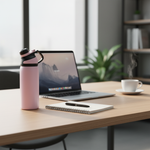 Asli Global 600ml Stainless Steel Metal Canteen for Travel Water Bottle | Pink