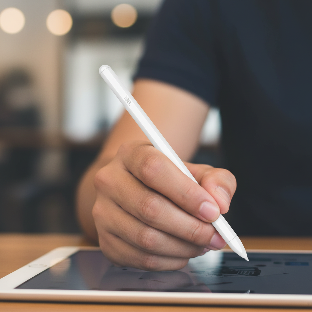 قلم ستايلس من ليزل مع خاصية دعم راحة اليد ويدعم تقنية S-Pen| أبيض