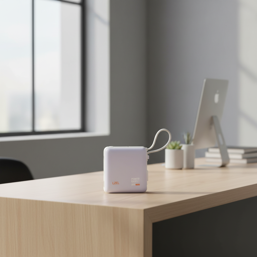 بطارية متنقلة ZenoFlex Volt Mini من ليزل بسعة 10000 مللي أمبير بتقنية الشحن السريع PD | بنفسجي