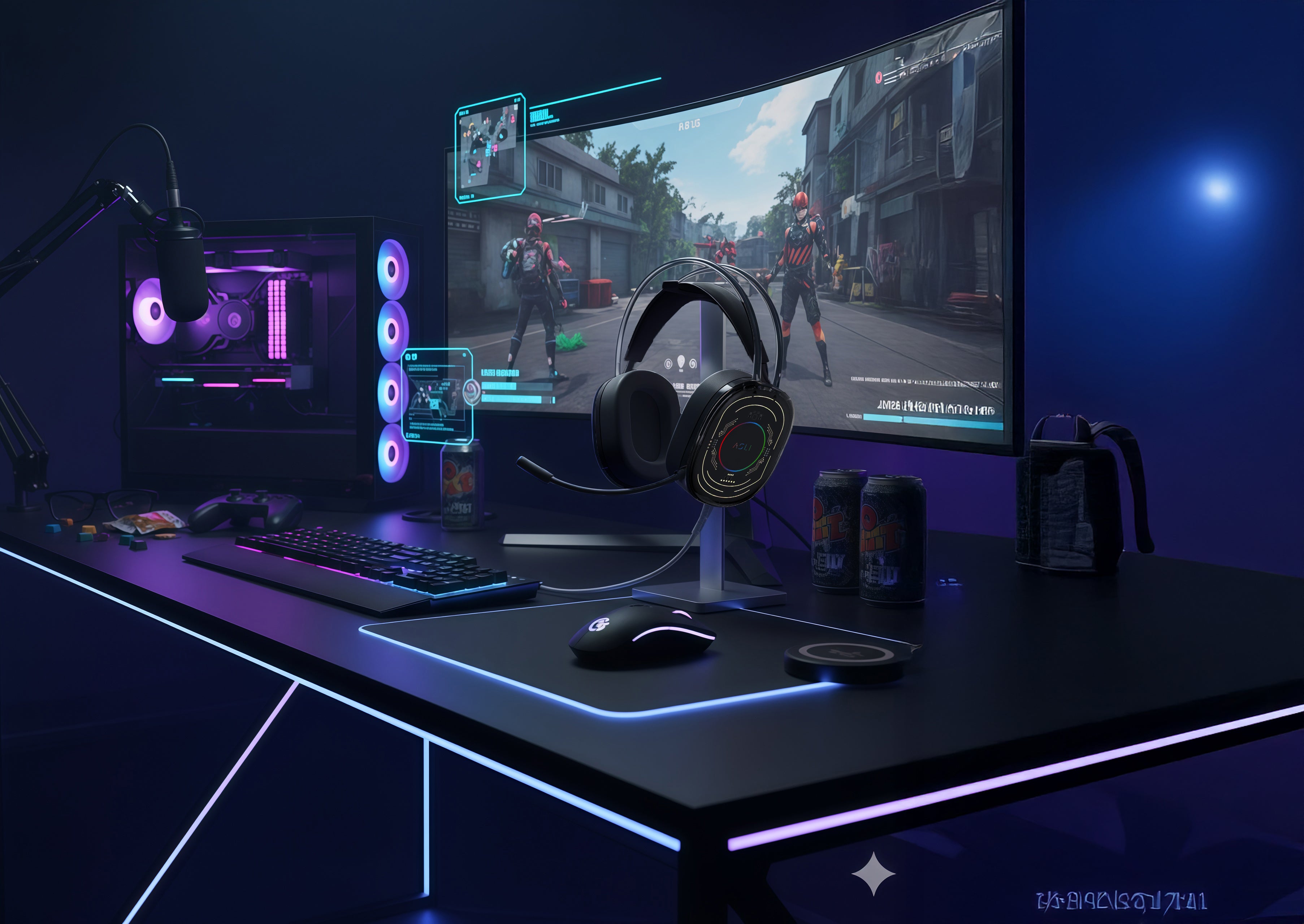 Asli Global EvoStrike G3 Over-Ear Wired Headphone | Black