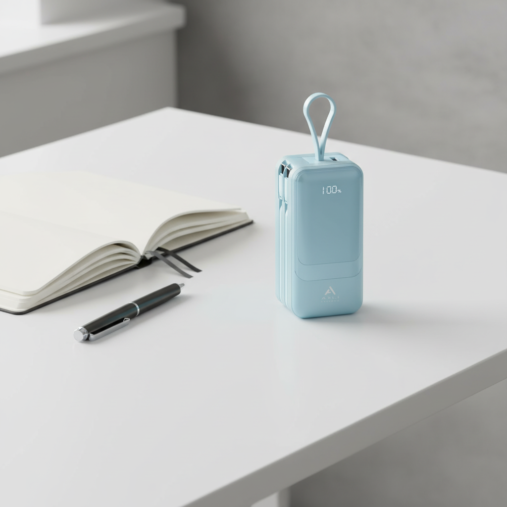 Asli Global 2-Cables 2-USB 20000mAh PD Power Bank | Blue