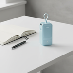 بطارية شحن متنقلة من أسلي جلوبال USB-C كبيل مزدوج 20000 مللي أمبير PD | أزرق