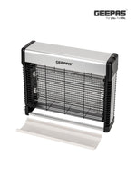 Electric Insect Killer with 8 x 2W UV Tubes, Advanced Technology, Pollution-Free Operation, Low Power Consumption/No Toxic Fumes or Vapor Easy Install and Clean, Fly Catcher for Home, Hotels & Offices, Insect Control 16 W | Grey/Black