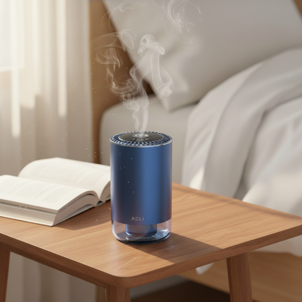 جهاز تعطير السيارة الذكي من أسلي جلوبال Scentronix بتقنية النانو والذكاء الاصطناعي | أسود