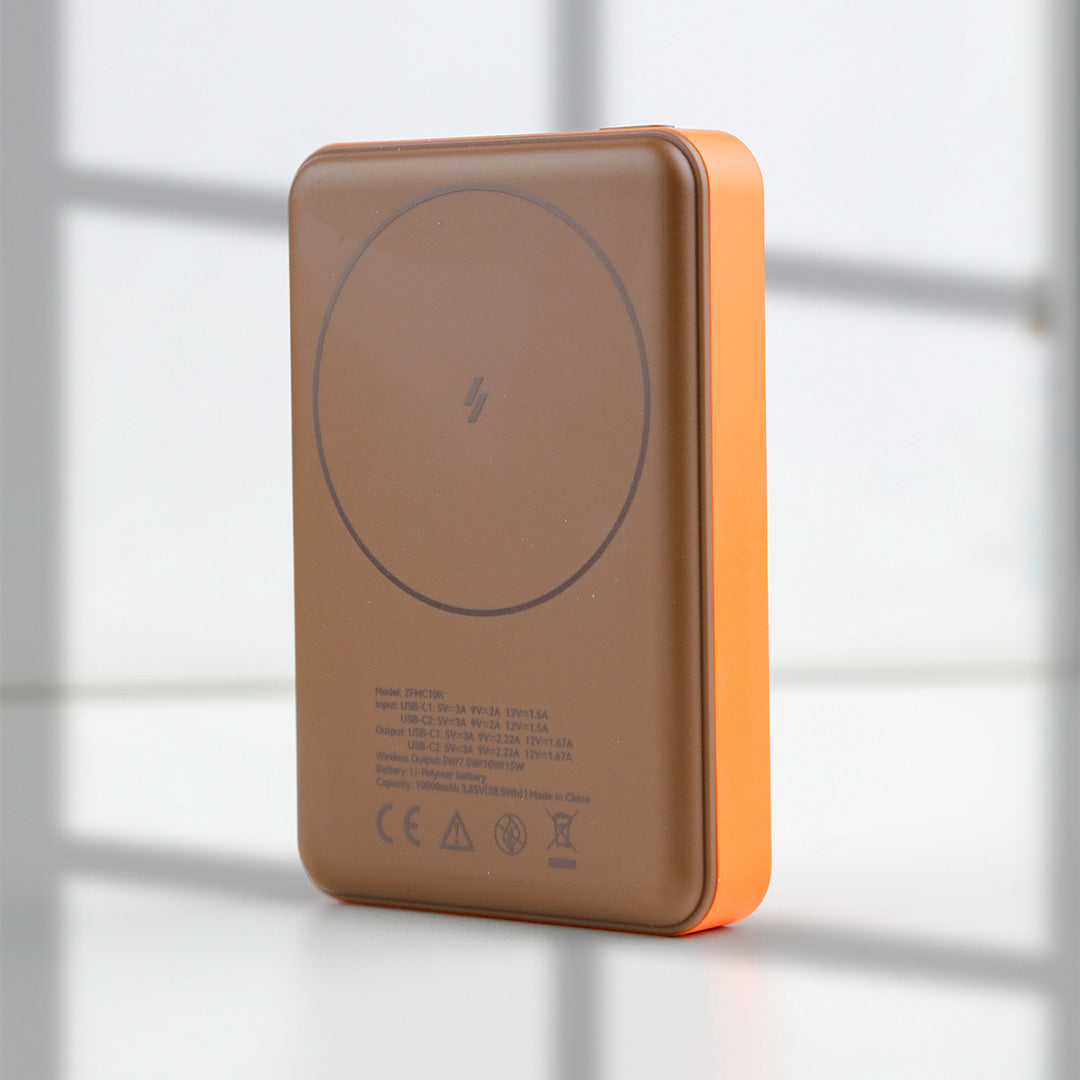 LZEL ZenoFlex MaxCharge 10000mAh Wireless Charging Power Bank – 20W Wired Output / 18W Input (15W Wireless)