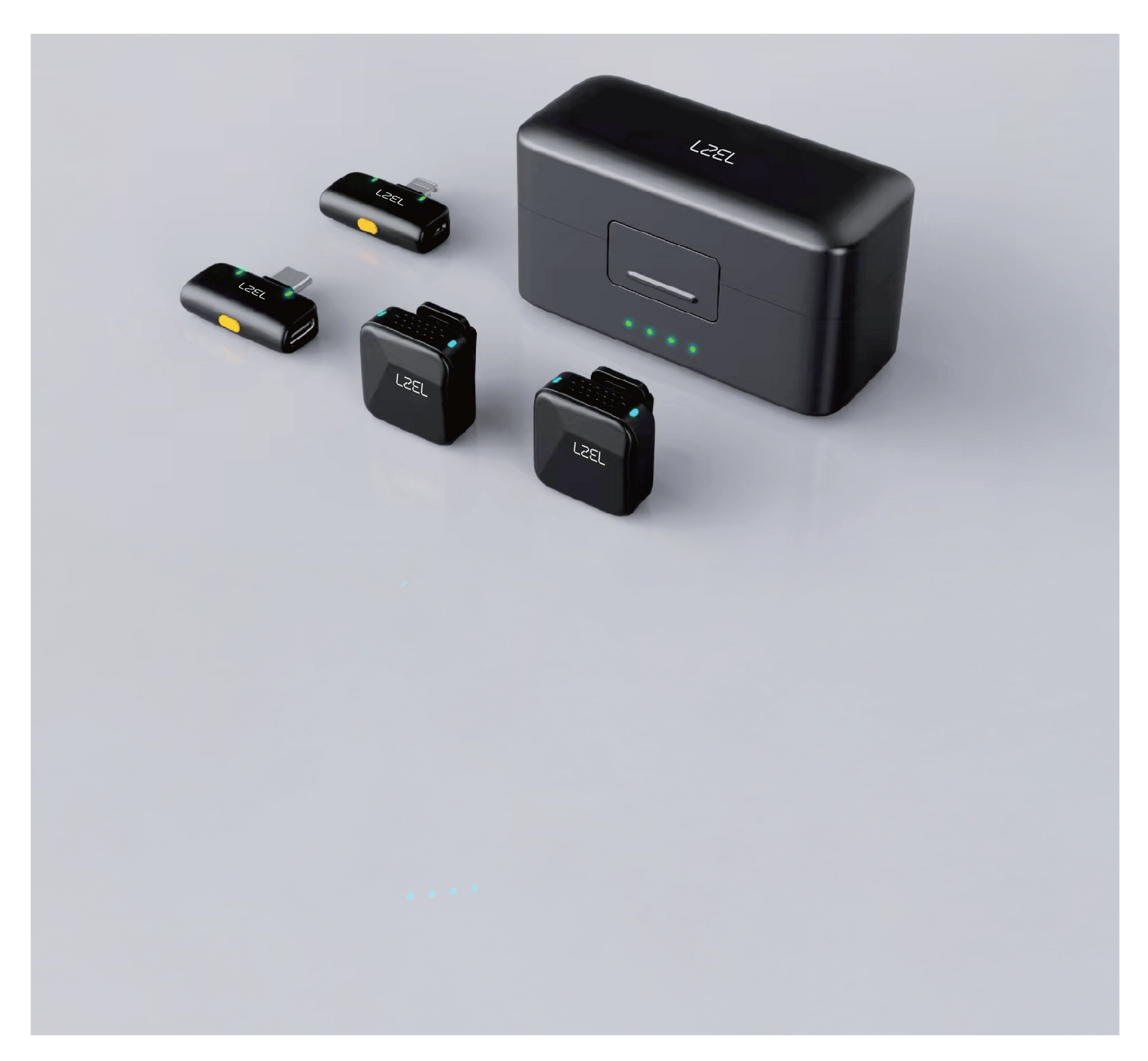 LZEL 2.4 GHz Wireless Microphone – Portable, Clear Audio, Noise Reduction, Mono/Stereo