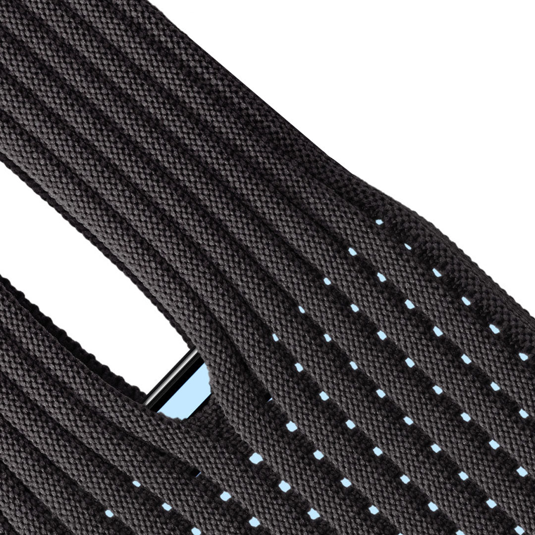 Phone Pocket with Strap – Stretch Knit Wearable iPhone Holder 40 cm | Black