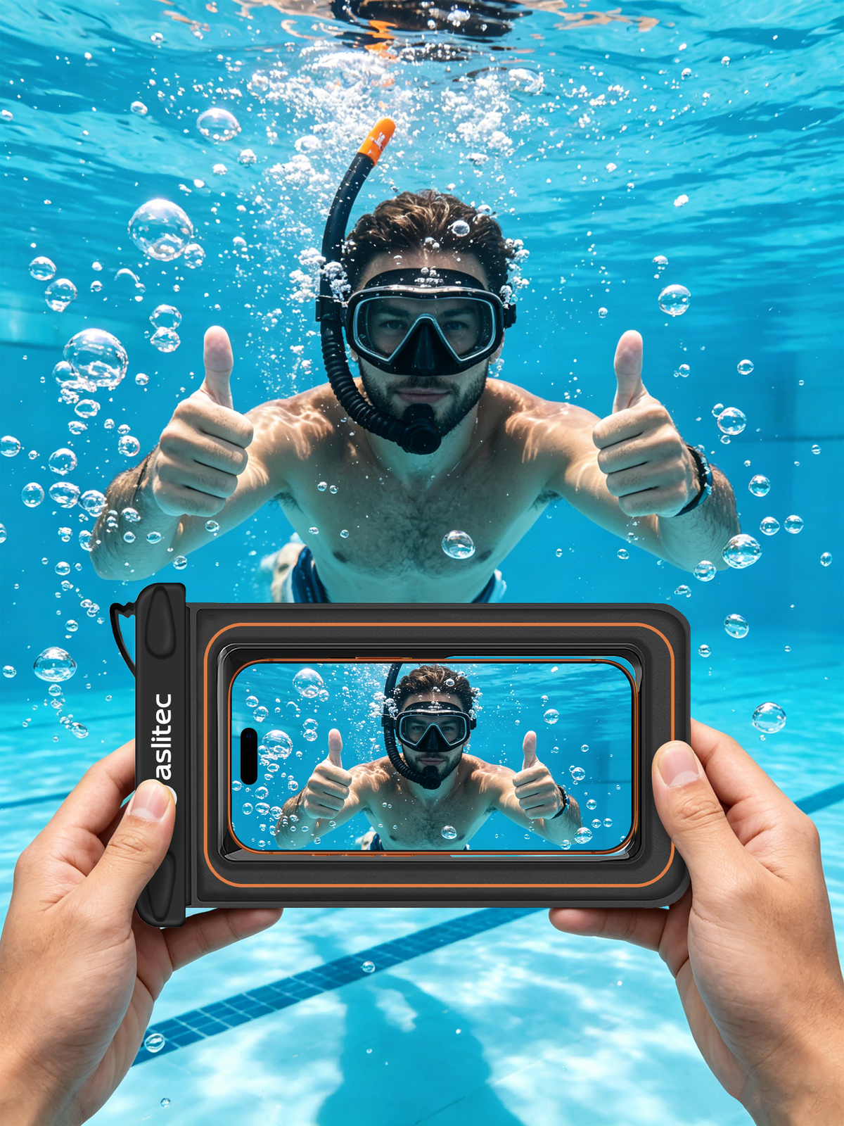 aslitec Diveguard IPX8 Waterproof Phone Pouch