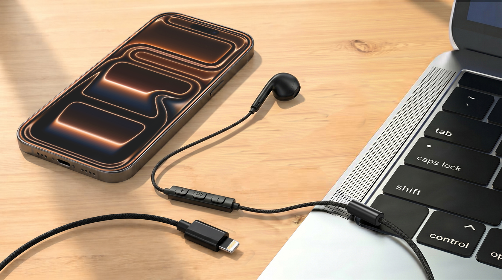 سماعات aslitec SoundPod Elite Premium سلكية أحادية الأذن بمنفذ Lightning