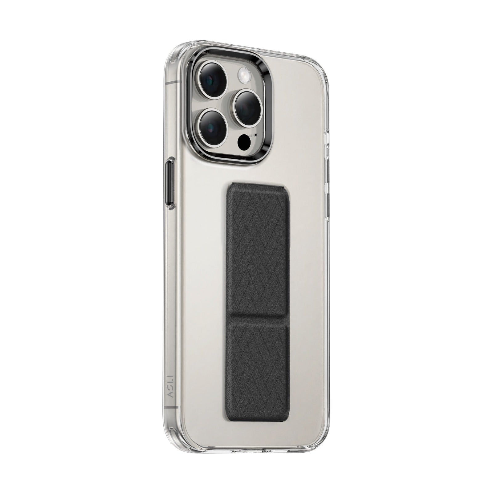 Asli Global iPhone 15 Pro Max Leather Grip Stand