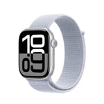 Apple Watch Series 10 - 46mm - GPS - Silver Aluminium Case With Blue Cloud Sport Loop