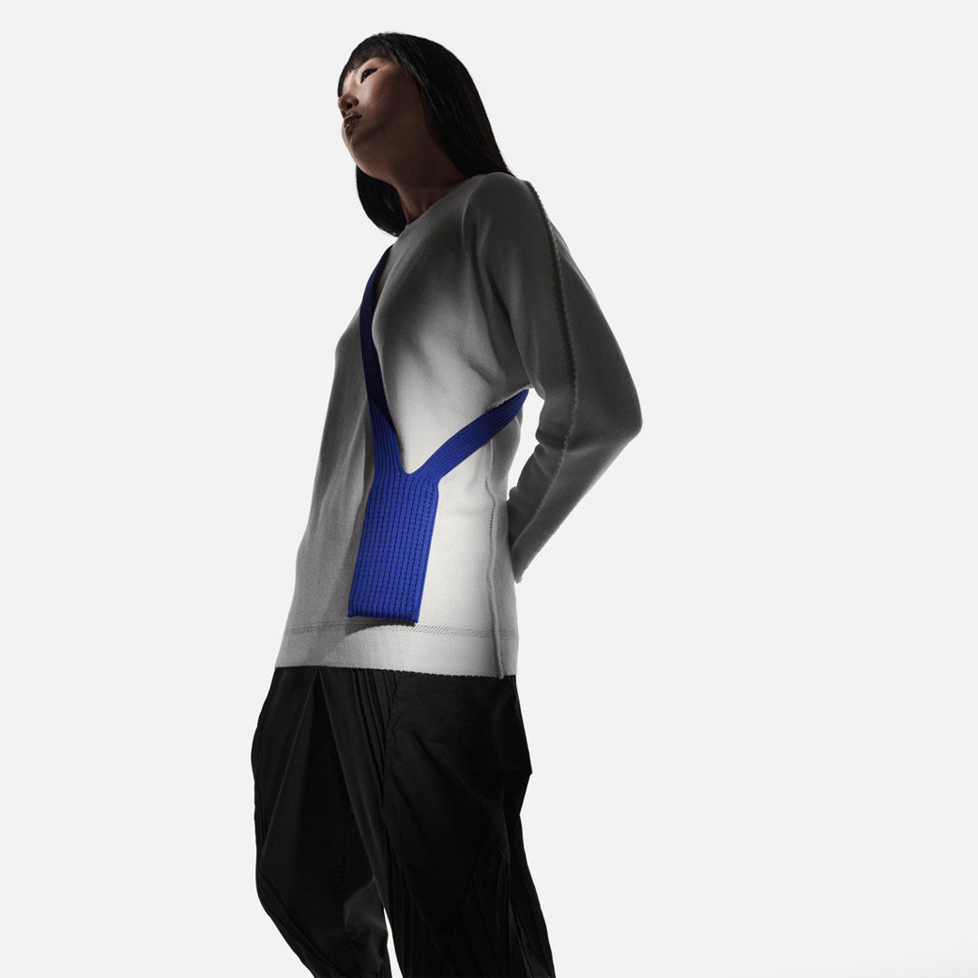 Phone Pocket with Strap – Stretch Knit Wearable iPhone Holder 80 cm | Sapphire