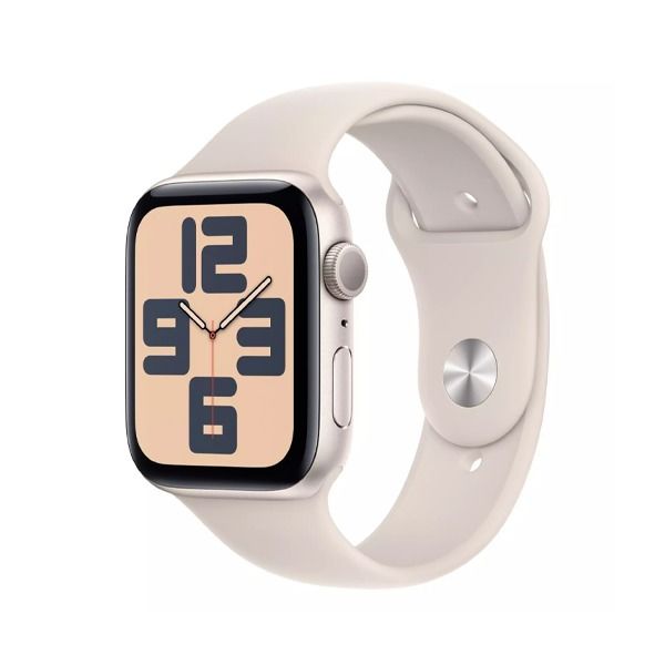 Apple Watch SE (2022) - 44mm - GPS - Starlight Aluminium Case - Sport Band | Starlight