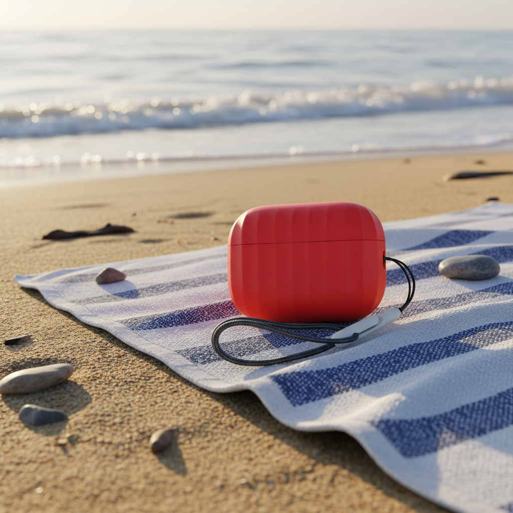 Asli Global Airpods Pro 2 Silicone Case with Anti Drop Protection | Red