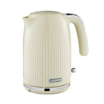 Geepas 1.7L Electric Jug Kettle – 360° Rotation, Auto Shut-Off, Removable Filter, Cream