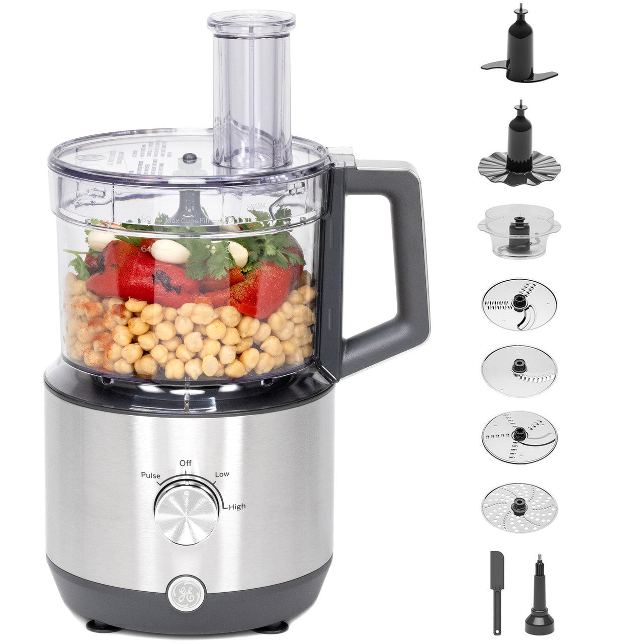 GE Food Processor with Accessories