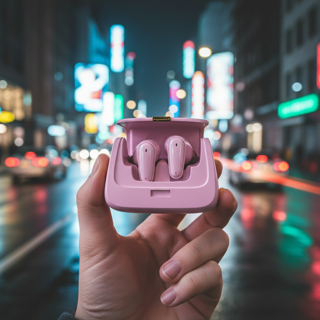 Asli Global Audiobag Echo Unique Handbag Styling TWS Bluetooth Earbuds |Pink