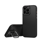 Uniq iPhone 16 Pro Max Hybrid Keva Max MagSafe Case With Camera Stand Carbon | Black