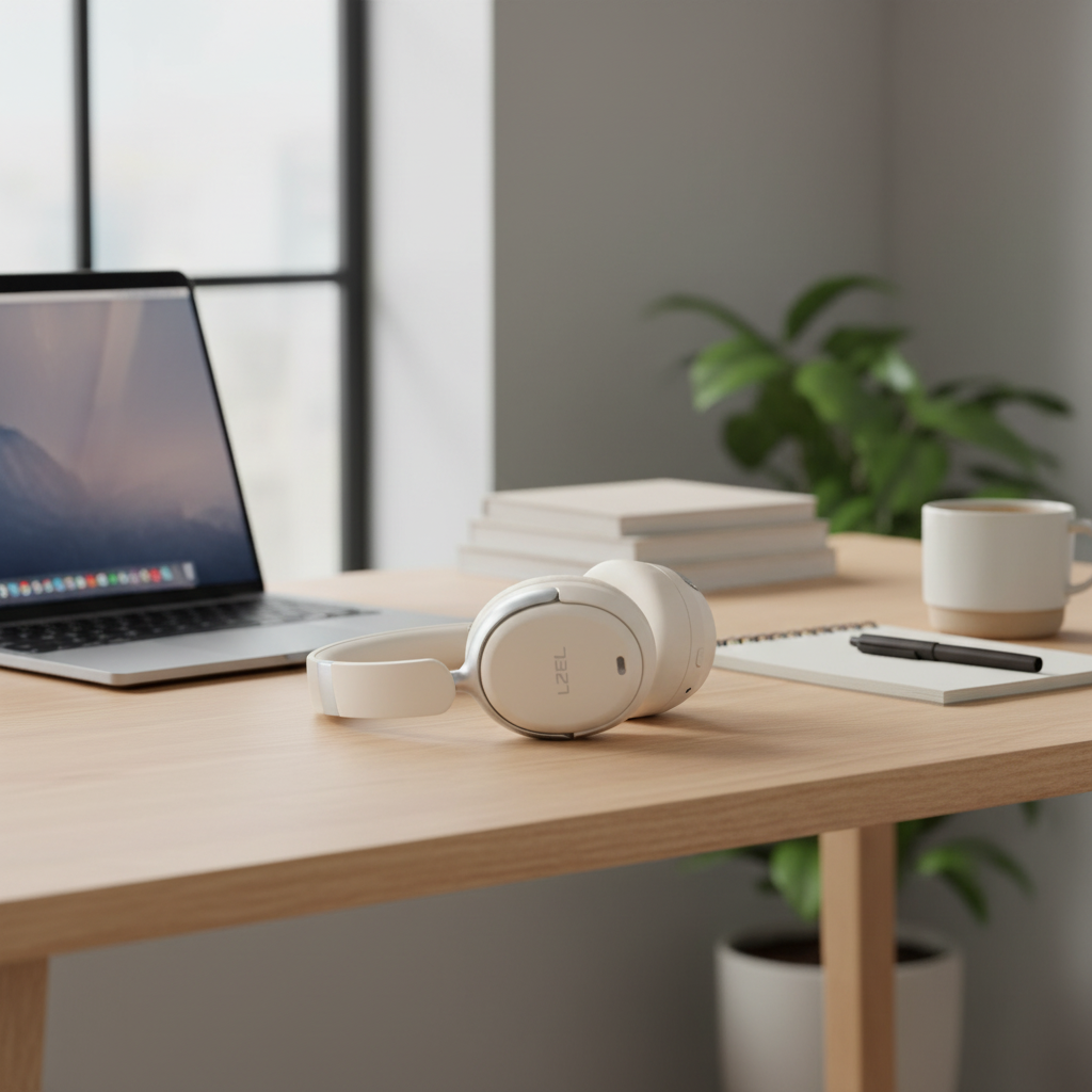 LZEL Sonique Pulse Wireless Stereo Headphones | White