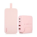 Momax Bundle SETiPower PD 3 10000mAh Battery and One Plug 70W 4-Port Desktop Charge