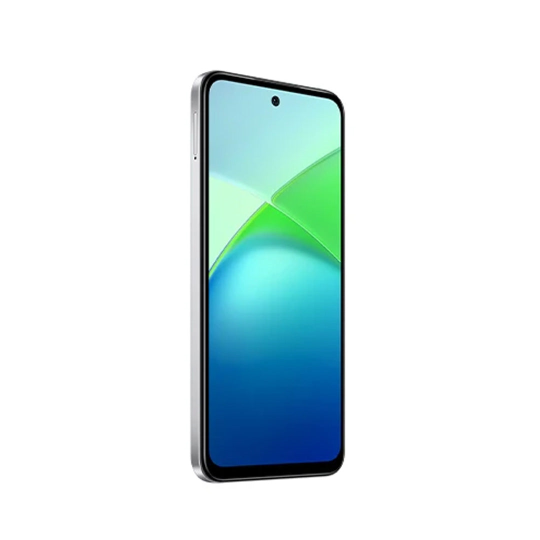 إنفينيكس سمارت 10 – شاشة 6.67 بوصة LCD، سعة تخزين 128 جيجابايت، 4 جيجابايت رام، بطارية 5000 ملي أمبير | تيتانيوم فضى