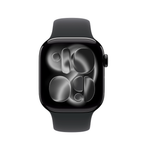 Apple Watch Series 11 - GPS - 42mm - Jet Black Aluminium Case with Black Sport Band - S/M
