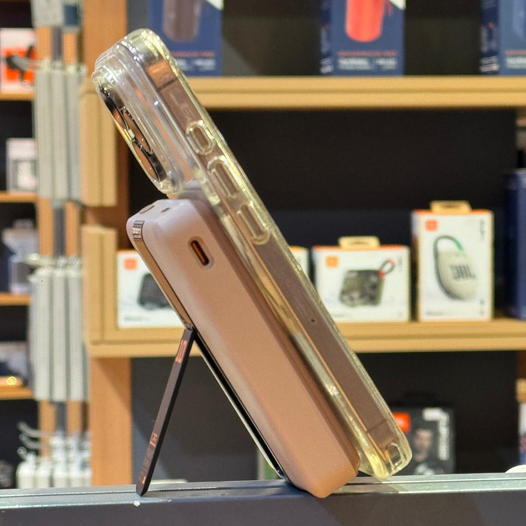 LZEL ZenoFlex MaxCharge 5000mAh Wireless Charging Power Bank | Mocha