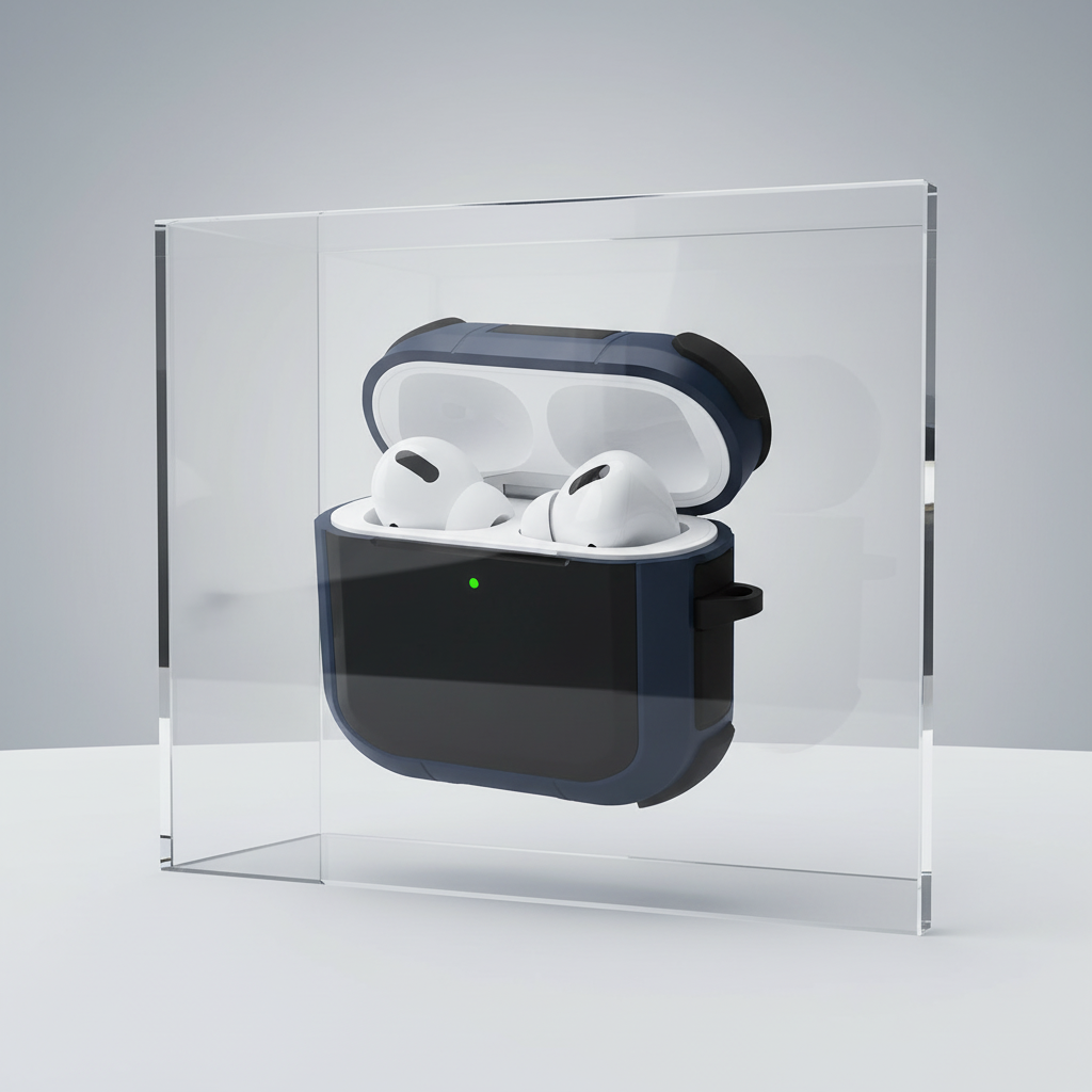 LZEL Airpods 4 Aurum Guard Max Hard PC+TPU Case | Blue / Black