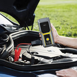 معزز لبطارية السيارة EnergizeIgnite X من ليزل مع ضاغط الهواء و مصباح LED بسعة 12 ألف مللي أمبير | رمادي / أصفر