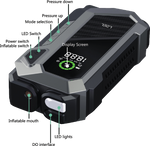 معزز لبطارية السيارة EnergizeIgnite X من ليزل مع ضاغط الهواء و مصباح LED بسعة 12 ألف مللي أمبير | رمادي / أسود