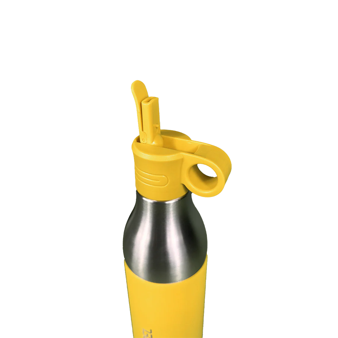 LZEL Natura Elva Vacuum Bottle Dual 400 mL + 400 mL | Yellow Aluminum
