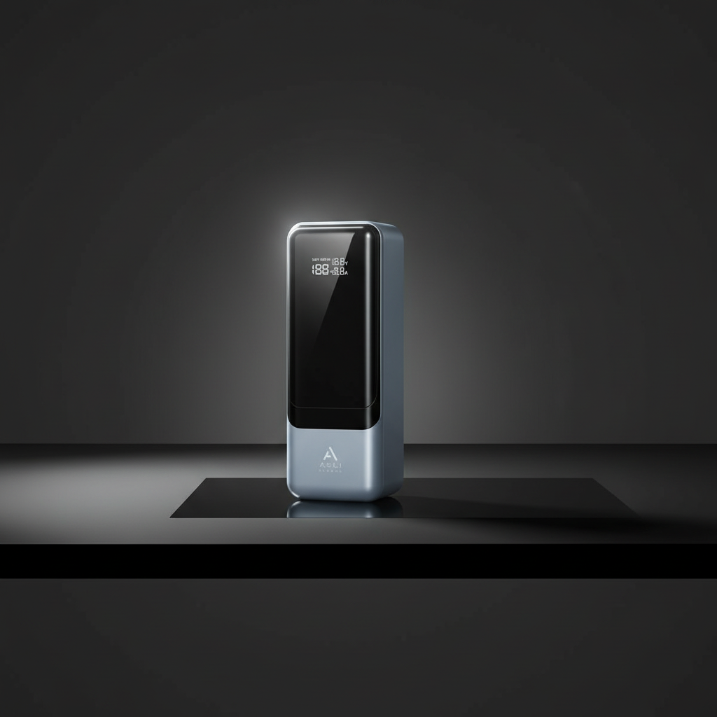 بطارية شحن متنقلة من أسلي جلوبال بسعة 27000 مللي أمبير مع شحن سريع PD و3 منافذ USB بقوة 145 واط | رمادي