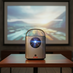 بروجيكتور نيوبولا مارس 3 إير المحمول بدقة 1080p مع Google TV و Netflix مدمج، 400 ANSI لومن وبطارية 2.5 ساعة | أسود