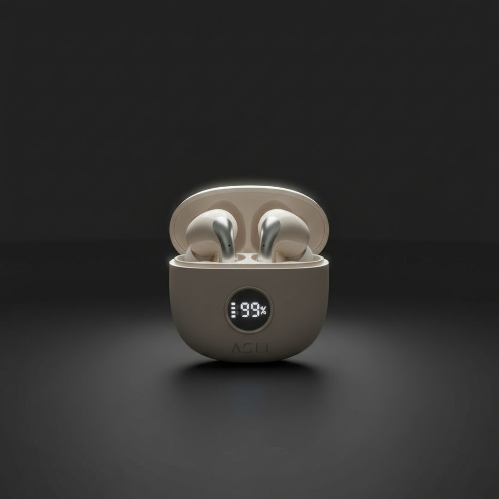 سماعة EchoPods Pro من أسلي جلوبال – لاسلكية TWS بتحكم باللمس ومقاومة IPX4 | ذهبي