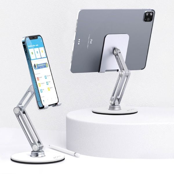 Asli Global Desktop Metal Stand For Phone and iPad Silver - ST36S