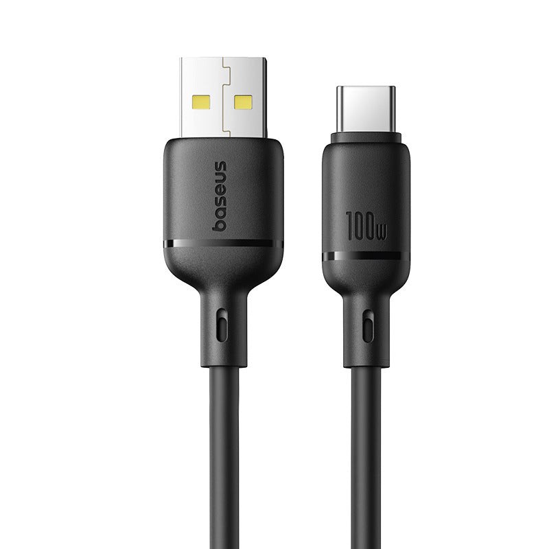 Baseus Silky Fast Charging Cable USB-A to USB-C 1m | Cluster Black