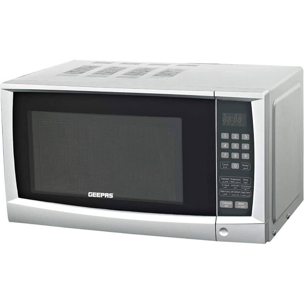 Geepas Digital Microwave Oven 20L | 1200W, One-Touch Cooking, Defrost & Reheat