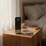 بطارية شحن متنقلة من أسلي جلوبال بسعة 27000 مللي أمبير مع شحن سريع PD و3 منافذ USB بقوة 145 واط | رمادي