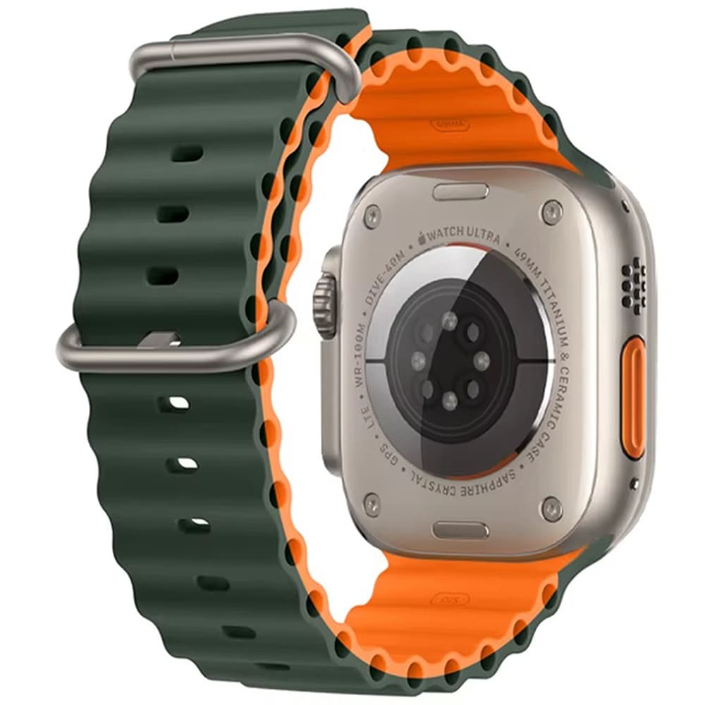 Watch Band Ocean 49mm | Green / Orange