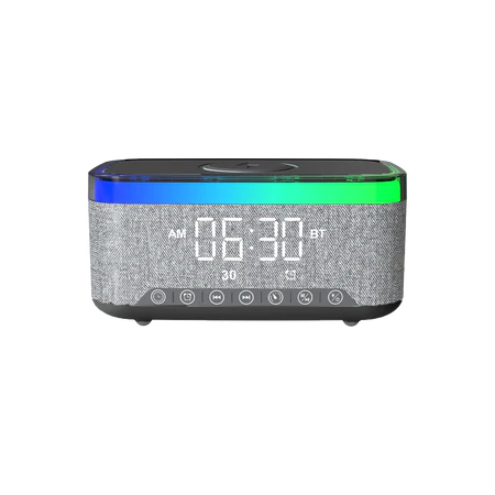 مكبر صوت SonicGlow Wake من ليزل متعدد الوظائف و منبة مع قاعدة شحن لاسلكية