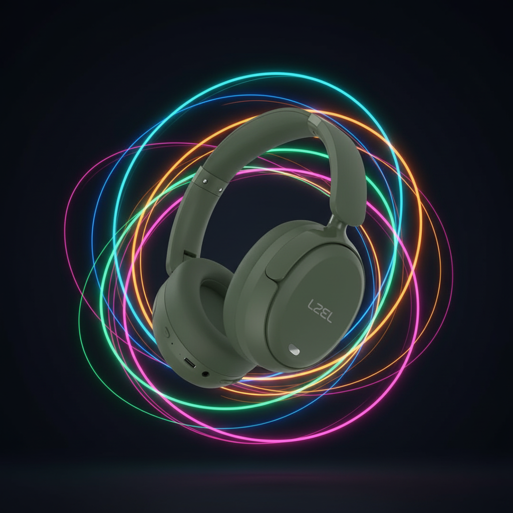 LZEL Sonique Pulse Wireless Stereo Headphones | Dark Green